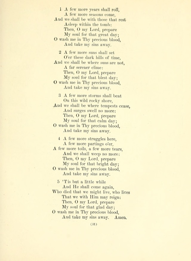 Hymn Tunes: being further contributions to the hymnody of the church page 31