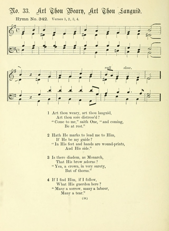 Hymn Tunes: being further contributions to the hymnody of the church page 38
