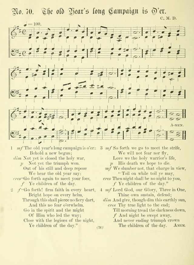 Hymn Tunes: being further contributions to the hymnody of the church page 76