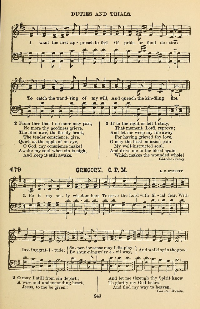 Hymn and Tune Book of the Methodist Episcopal Church, South (Round Note Ed.) page 243