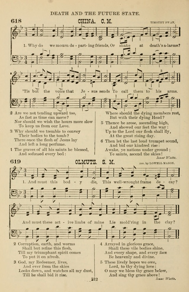 Hymn and Tune Book of the Methodist Episcopal Church, South (Round Note Ed.) page 312