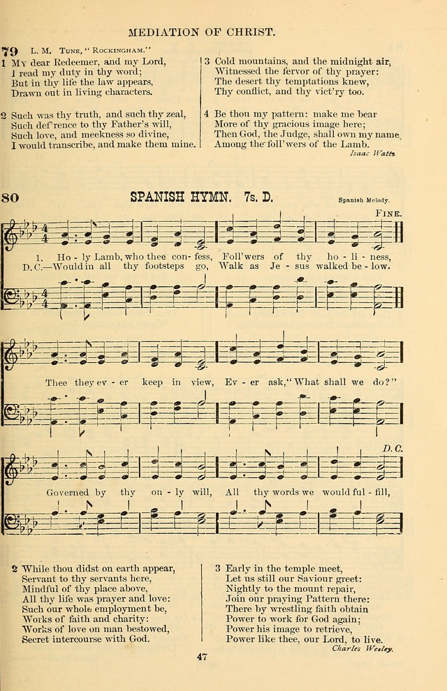 Hymn and Tune Book of the Methodist Episcopal Church, South (Round Note Ed.) page 47