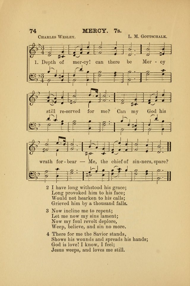 Hymn and Tune Book: for Schools and Colleges page 74