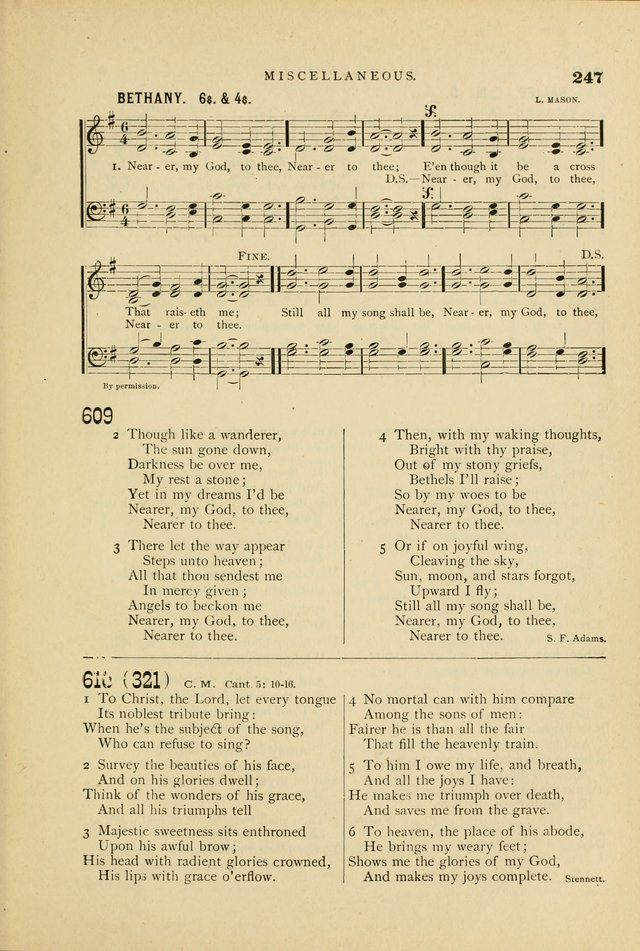 Hymn and Tune Book for Use in Old School or Primitive Baptist Churches page 247