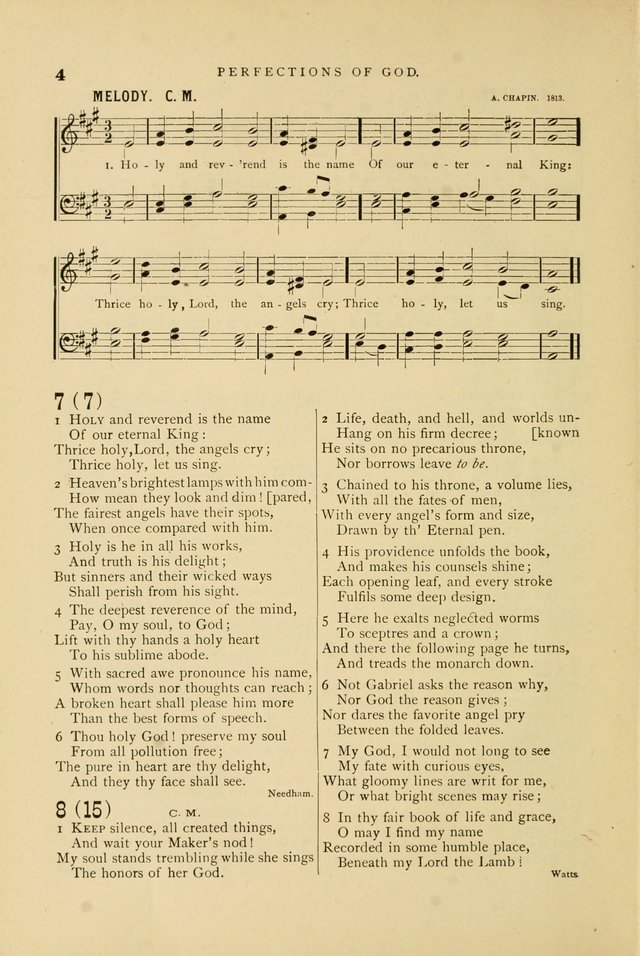 Hymn and Tune Book for Use in Old School or Primitive Baptist Churches page 4