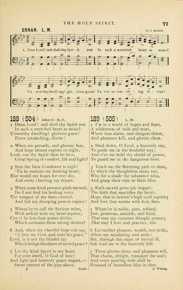 Hymn and Tune Book for Use in Old School or Primitive Baptist Churches page 77