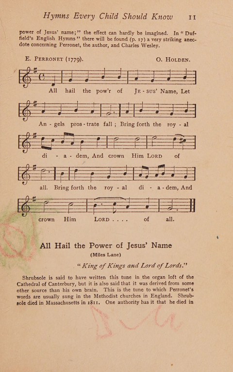 Hymns That Every Child Should Know: A selection of the best hymns of all nations for young people page 11