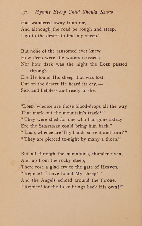 Hymns That Every Child Should Know: A selection of the best hymns of all nations for young people page 170