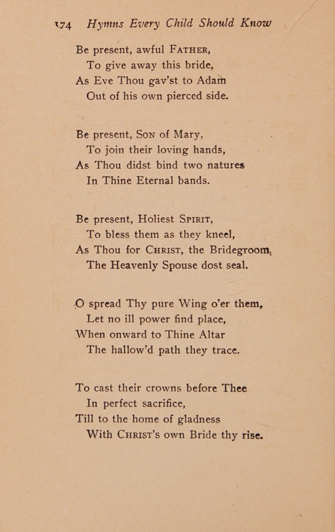 Hymns That Every Child Should Know: A selection of the best hymns of all nations for young people page 174
