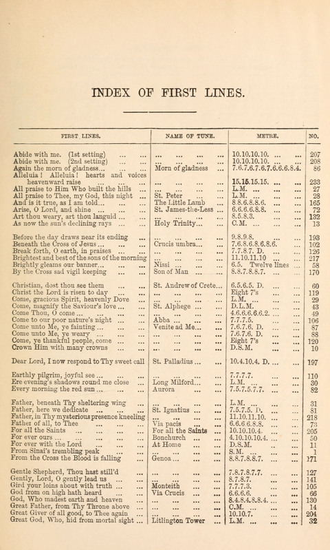 Hymn Tunes page xii