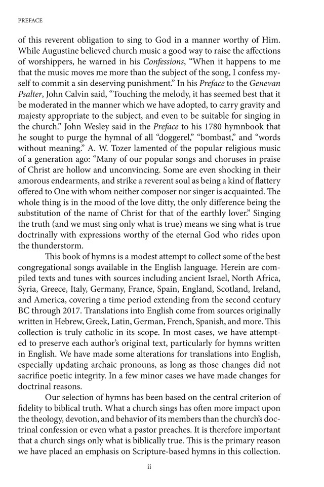 Hymns to the Living God page vi