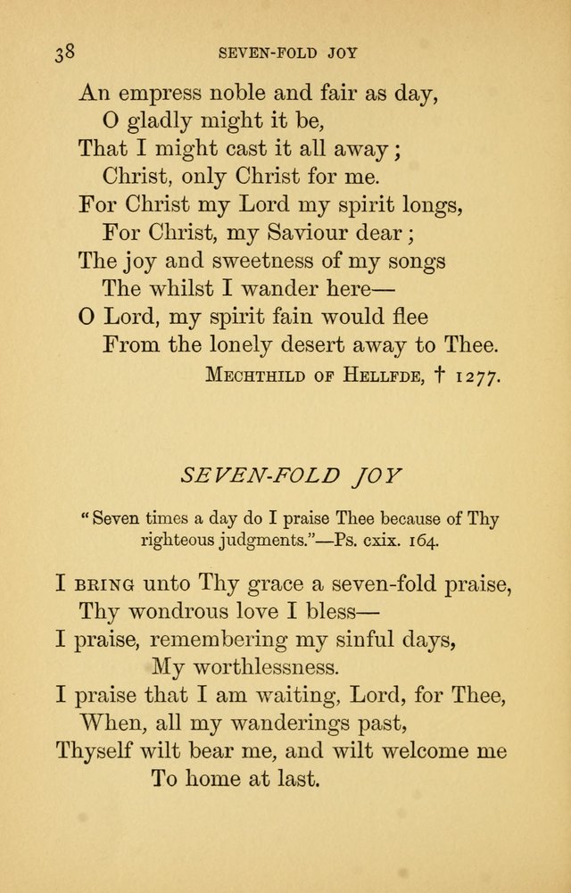 Hymns of Ter Steegen and Others (Second Series) page 38