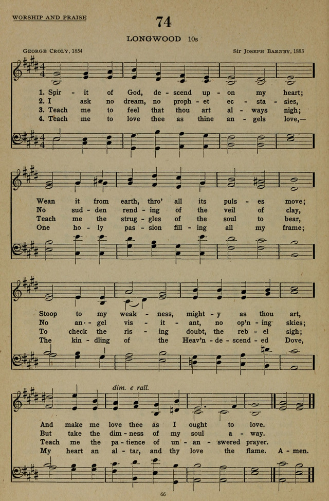 Hymns of the United Church page 66