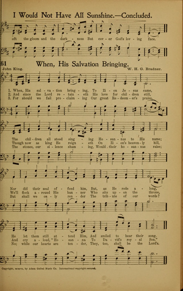 Hymns We Love, for Sunday Schools and All Devotional Meetings page 61