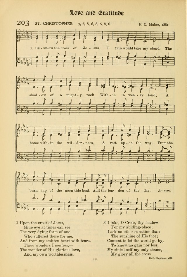 Hymns of Worship and Service. (Chapel ed.) page 150