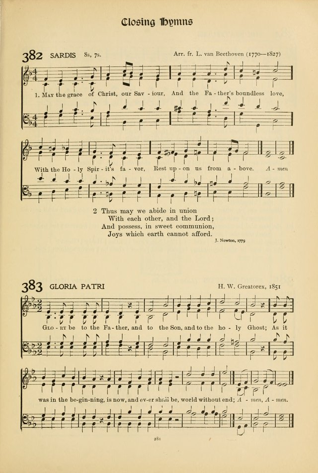 Hymns of Worship and Service. (Chapel ed.) page 281