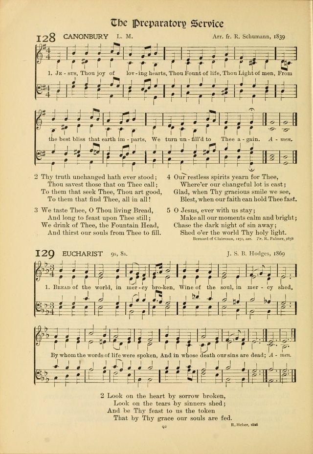 Hymns of Worship and Service. (Chapel ed.) page 92