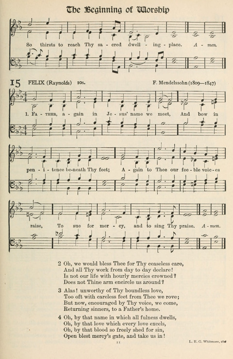 Hymns of Worship and Service: College Edition page 11