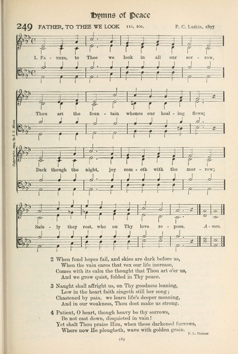 Hymns of Worship and Service: College Edition page 185