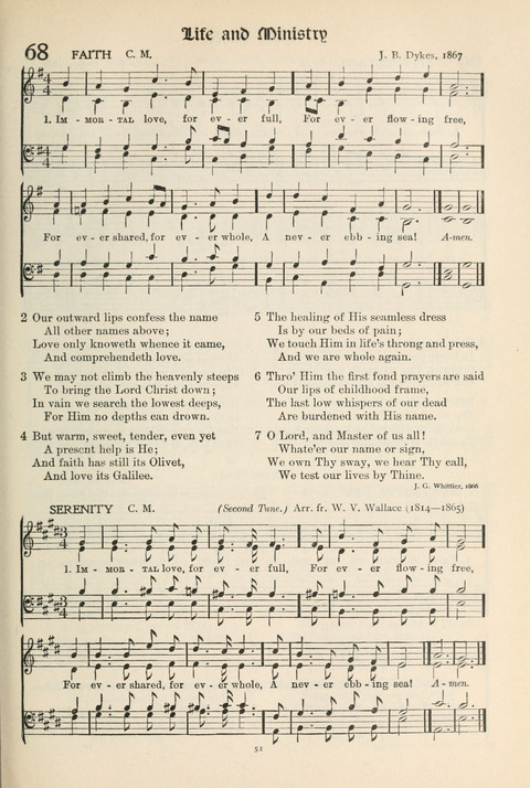 Hymns of Worship and Service: College Edition page 51