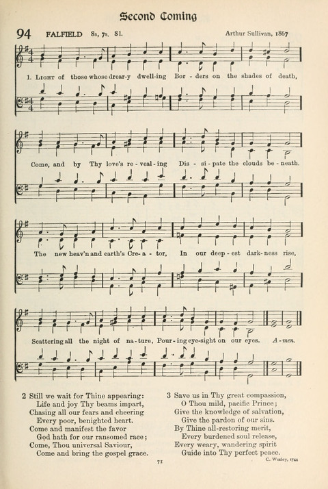 Hymns of Worship and Service: College Edition page 71