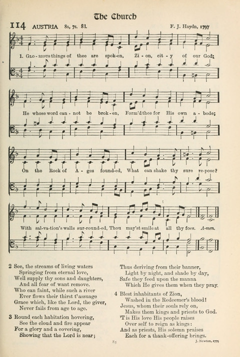 Hymns of Worship and Service: College Edition page 85