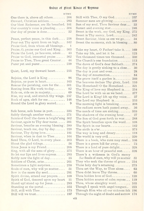 Hymns of Worship and Service: College Edition page xi