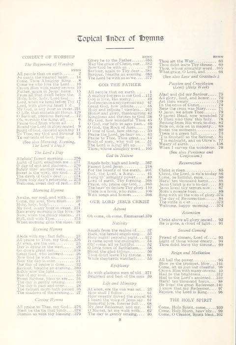 Hymns of Worship and Service: College Edition page xiii