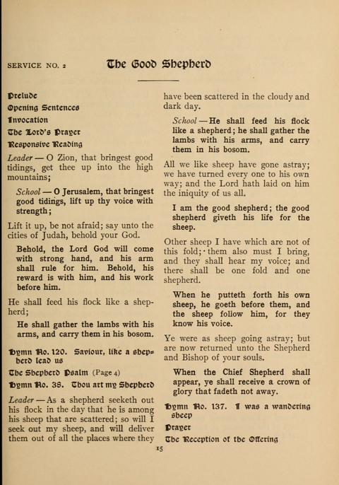 Hymns of Worship and Service: for the Sunday School page 313
