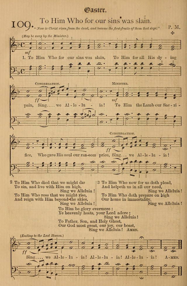 The Hymnal: with tunes old and new page 107