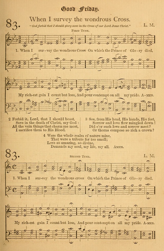 The Hymnal: with tunes old and new page 84