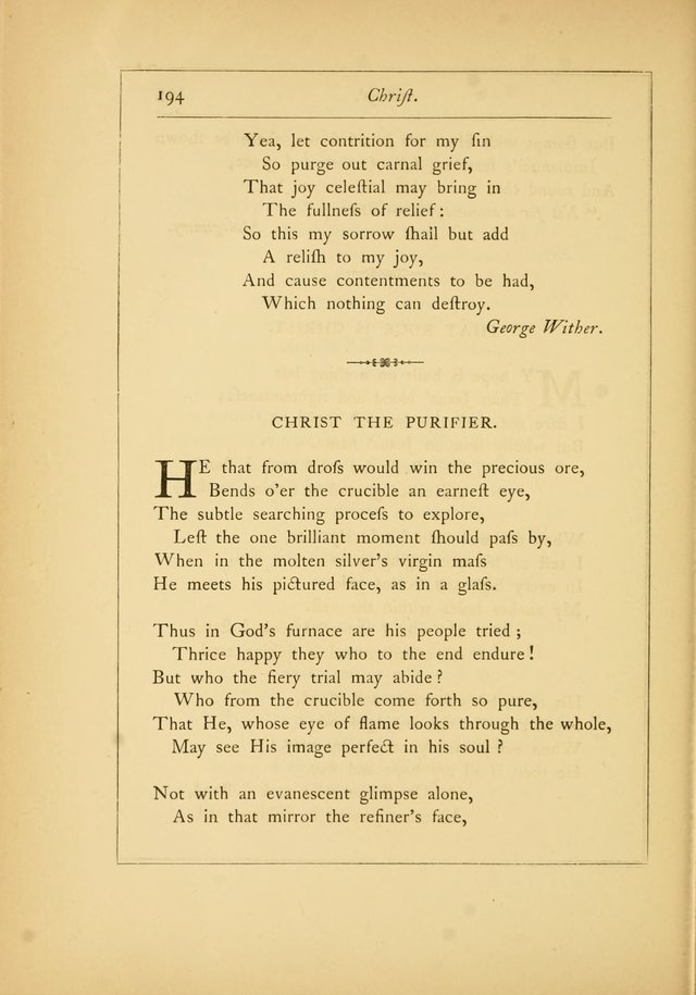 Hymns of the Ages: being selections from Wither, Cranshaw, Southwell, Habington, and other sources (2nd series) page 194