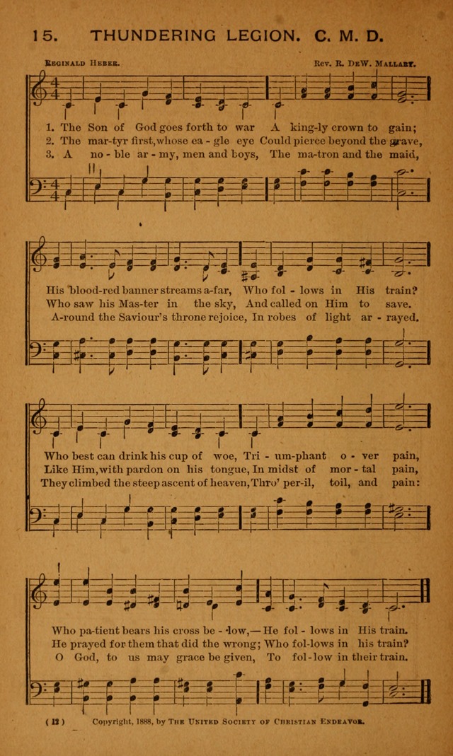 Y.P.S.C.E. Hymns of Christian Endeavor page 12