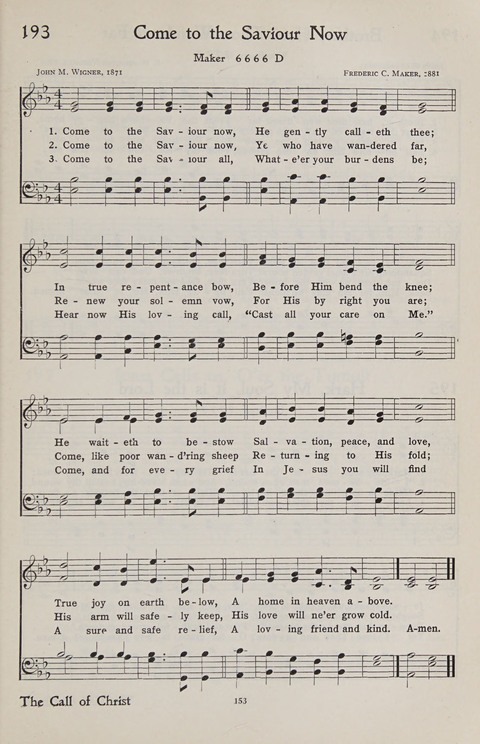Hymns of the Christian Life page 151