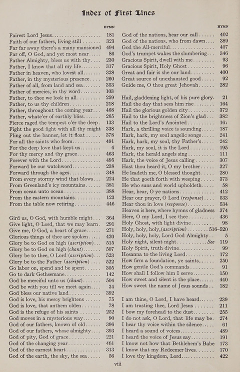 Hymns of the Christian Life page xiii