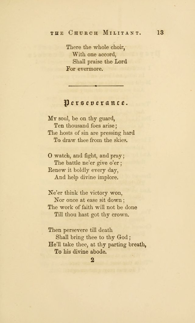 Hymns of the Church Militant page 13