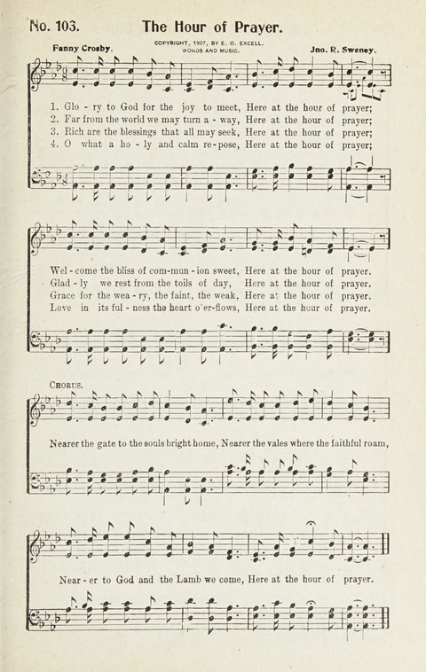 Hymns of Glory: for Sunday school, church, and revival meetings page 103