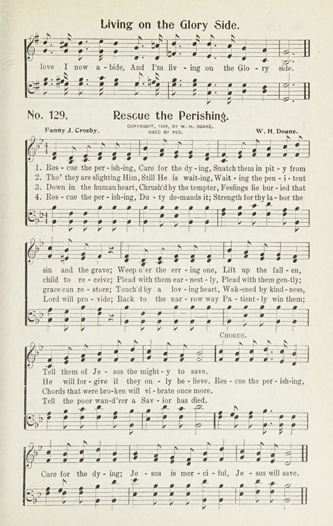 Hymns of Glory: for Sunday school, church, and revival meetings page 129