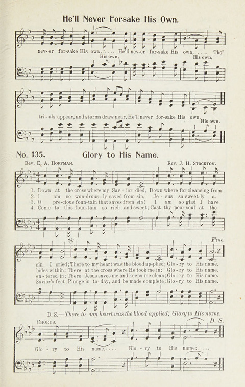 Hymns of Glory: for Sunday school, church, and revival meetings page 135