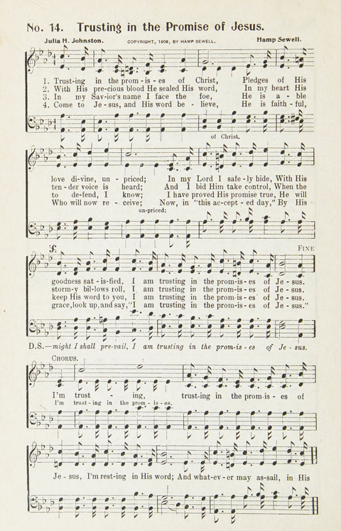 Hymns of Glory: for Sunday school, church, and revival meetings page 14