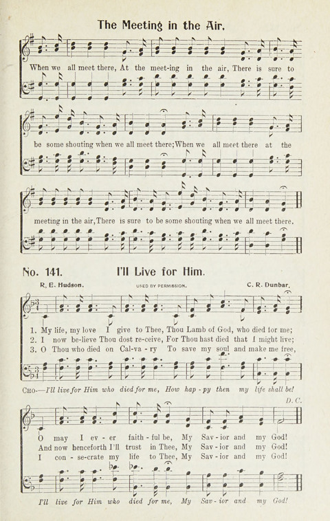 Hymns of Glory: for Sunday school, church, and revival meetings page 141