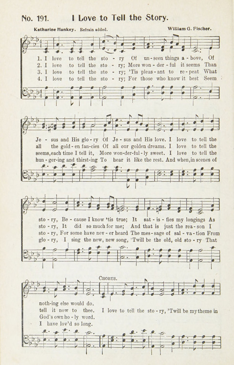 Hymns of Glory: for Sunday school, church, and revival meetings page 192