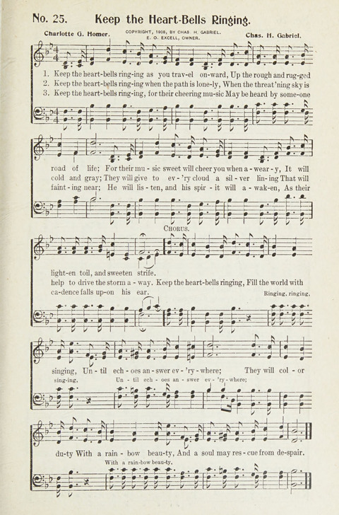 Hymns of Glory: for Sunday school, church, and revival meetings page 25