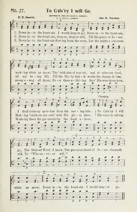 Hymns of Glory: for Sunday school, church, and revival meetings page 27