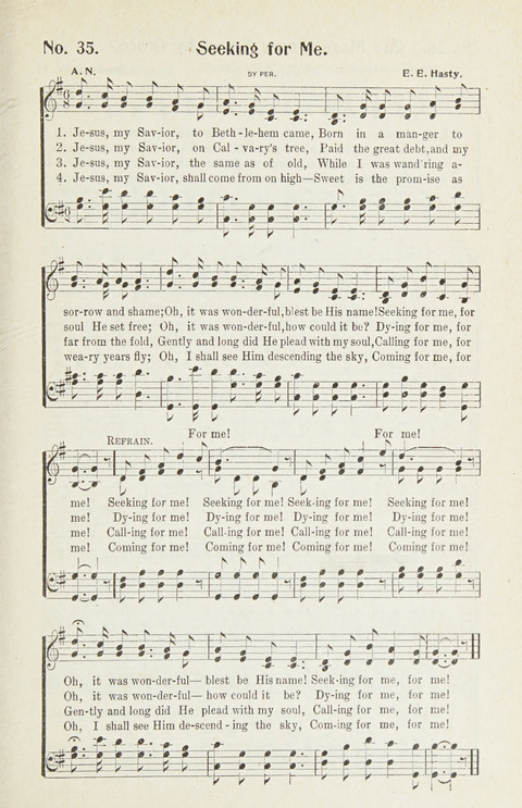 Hymns of Glory: for Sunday school, church, and revival meetings page 35
