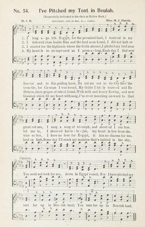 Hymns of Glory: for Sunday school, church, and revival meetings page 54