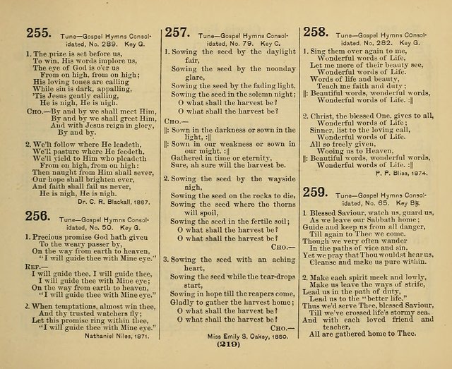 Hymns of Praise with Tunes: selected for use in Sunday school, prayer meeting, and home circle page 219