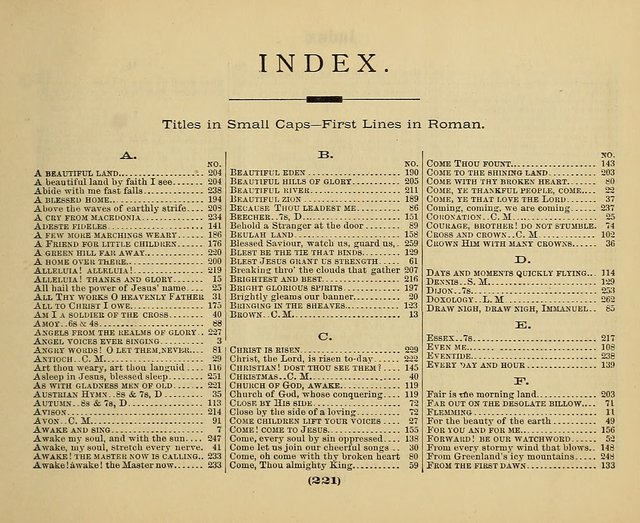Hymns of Praise with Tunes: selected for use in Sunday school, prayer meeting, and home circle page 221