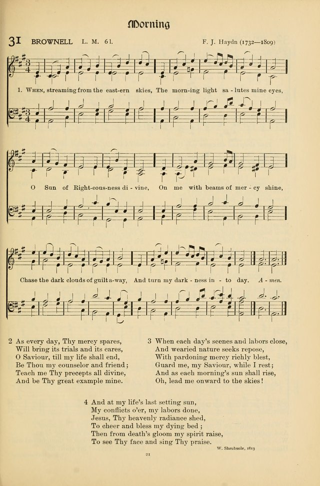 Hymns of Worship and Service page 21