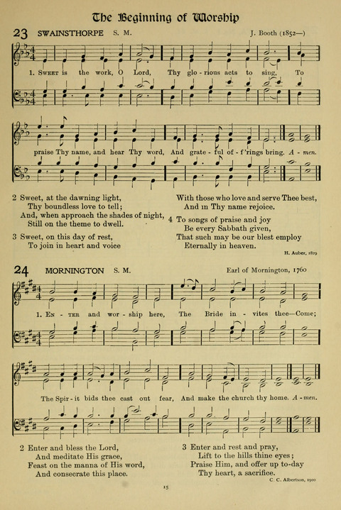 Hymns of Worship and Service: (12th ed.) page 15